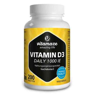 Vitamaze Vitamine D3 1.000 UI quotidien comprimés végétariens (200 pièces)