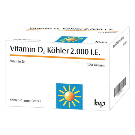 Köhler Vitamin D3 2000 UI gélules (120 pièces)
