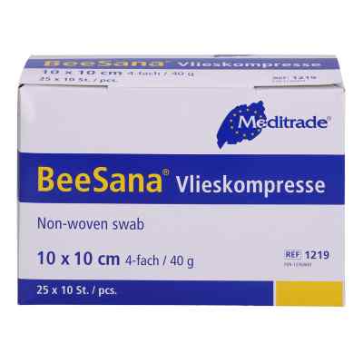 Meditrade GmbH Compresses non tissées stériles 4 plis 10x10 cm (25x10 pièces)
