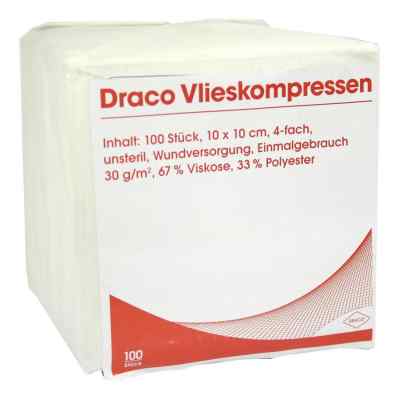 Draco Non-woven swabs 10 x 10 cm 4-ply non-sterile (100 pieces)