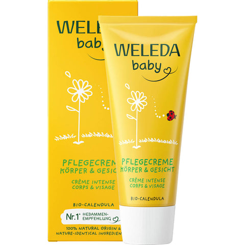 WELEDA Baby Calendula Pflegecreme für Gesicht & Körper (75 ml)