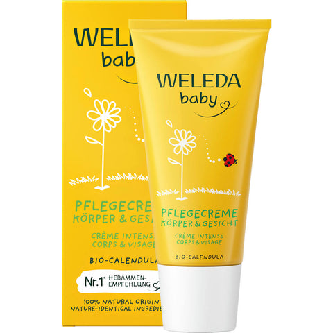 WELEDA Baby Pflegecreme für Gesicht & Körper, Reisegröße (30 ml)