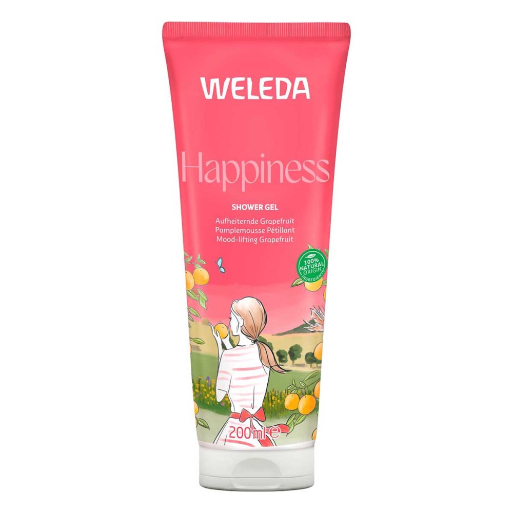 Weleda Happiness gel douche au pamplemousse (200 ml)