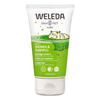 Weleda Kids 2 en 1 douche et shampooing citron vert pétillant (150 ml)