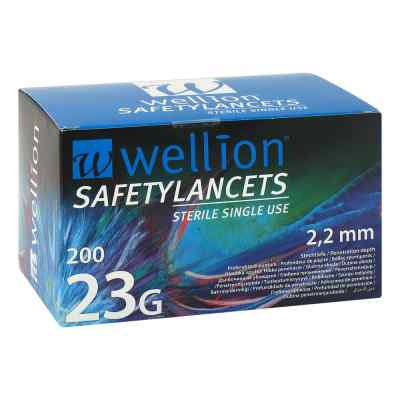 Wellion lancettes Safetylancets 23 G (200 pièces)