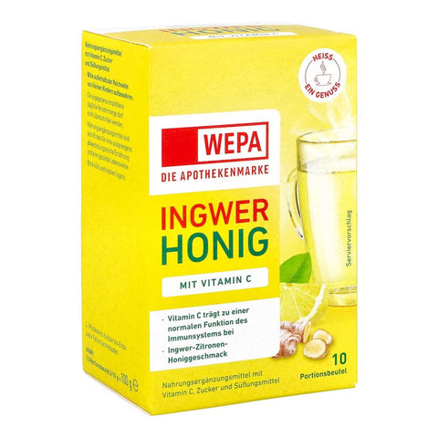 Wepa Ingwer + Honig + Vitamin C Pulver (10 x 10 g)