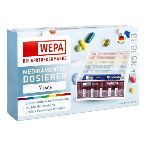 Wepa 7-Tage-Tablettenbox Regenbogen/UV-Schutz+ (1 Stück)