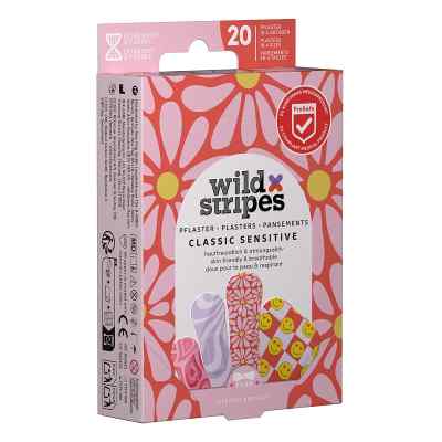Wild Stripes Classic Sensitive Pastel Fun pansements (20 pièces)