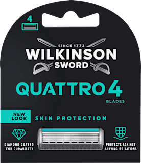 Wilkinson Sword Quattro Titanium Sensitive lames de rasoir (4 pièces)