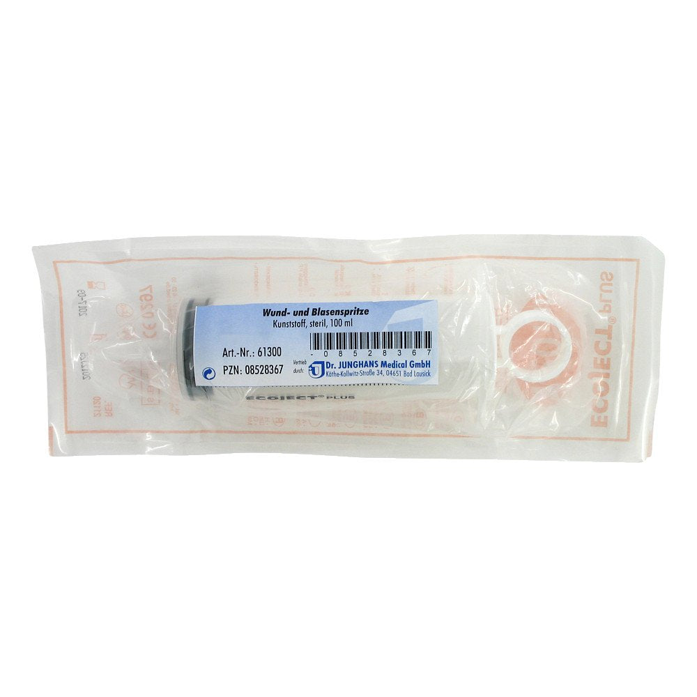 Dr. Junghans Medical Seringue pour plaie et vessie 100 ml stérile (1 pièce)