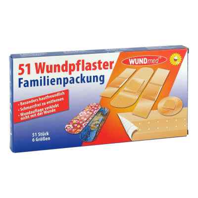 WUNDmed Pansements pack familial 6 tailles (51 pièces)