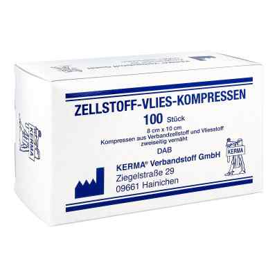 KERMA Compresses en non-tissé de cellulose 8x10 cm non stériles (100 pièces)