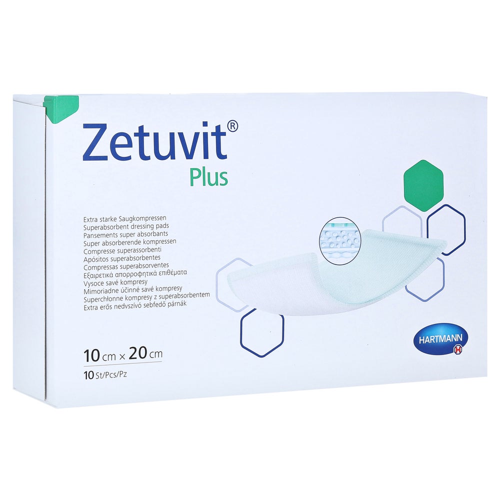 Zetuvit Plus compresses absorbantes extra fortes stériles (10 pièces)