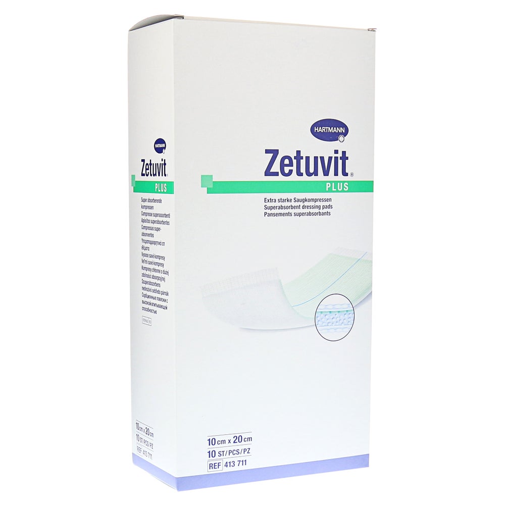Zetuvit Plus compresses stériles extra-absorbantes (10 pièces)
