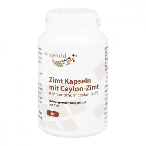 Vita World GmbH Cannelle 500 mg + Zinc + Chrome gélules (100 pièces)