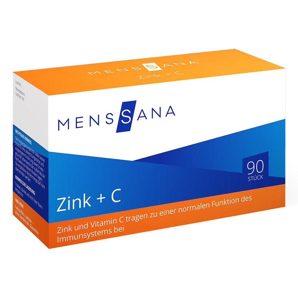 Menssana Zink+c pastilles (90 pièces)
