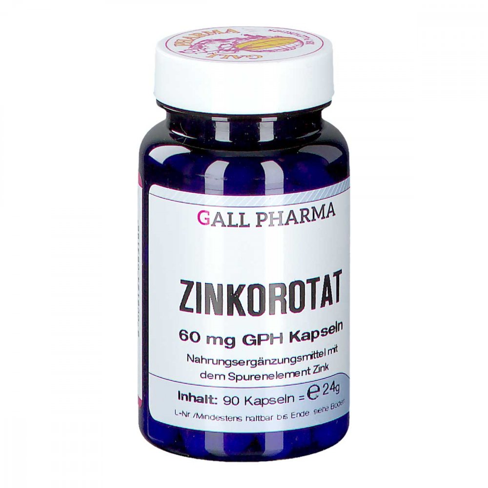 Hecht-Pharma orotate de zinc 60 mg Gph gélules (90 gélules)